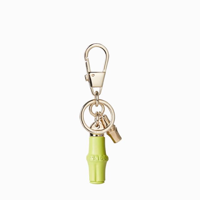 Keychain with bamboo details
