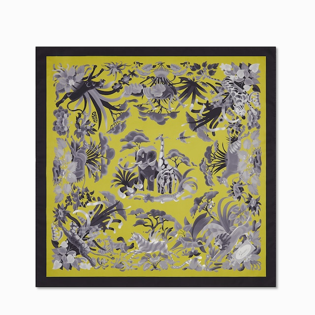 90 x 90 project printed silk carré