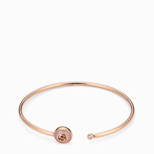 Gucci Interlocking 18k bangle bracelet