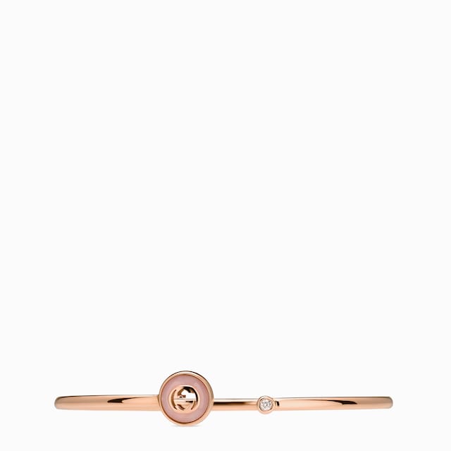 Gucci Interlocking 18k bangle bracelet