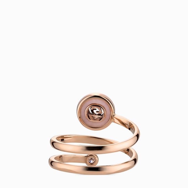 Gucci Interlocking 18k spiral ring