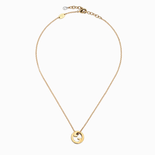 Gucci Blondie crystal pendant necklace
