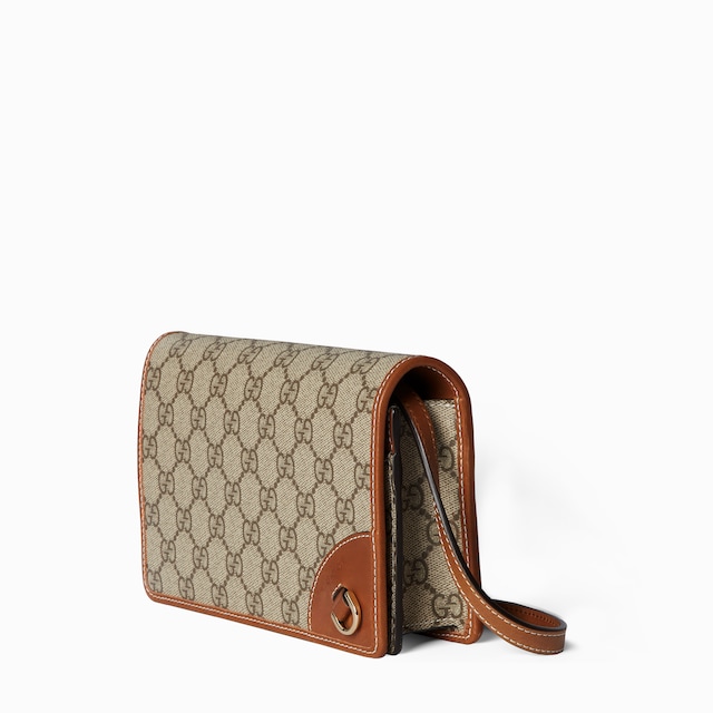 GG Emblem wallet with leather strap