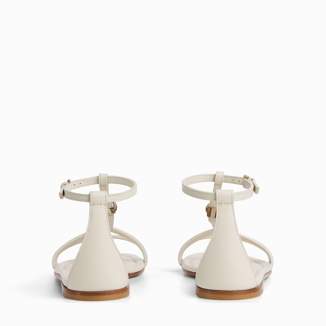 Women's sandal with bamboo detail
