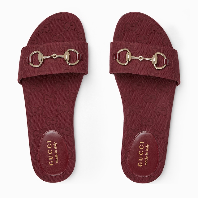 Women's slide sandal with Horsebit