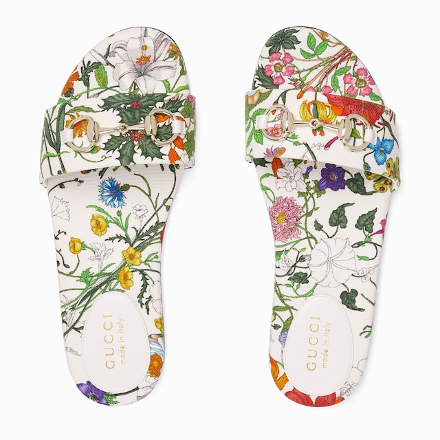 Women's slide sandal with Horsebit