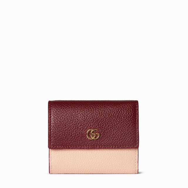 Bi-color GG Marmont mini wallet