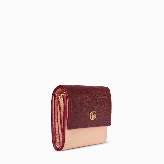 Bi-color GG Marmont mini wallet