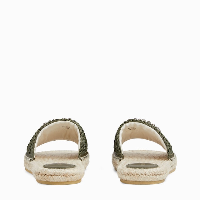 Women's espadrille with crystal Interlocking G