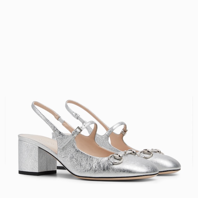 รองเท้า Women's GG crystal pump with Horsebit