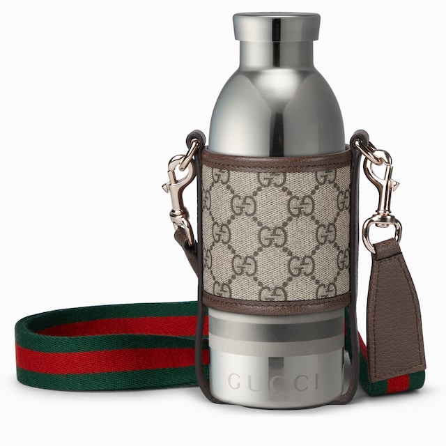 Steel bottle with fabric holder