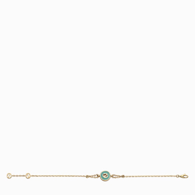 Gucci Interlocking 18k chain bracelet