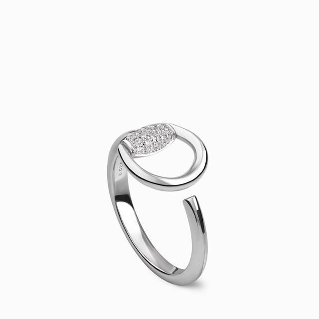 Gucci Horsebit 18k diamond ring