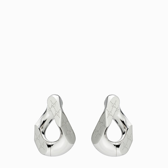 Starfish and pearl drop earrings in light gold-toned brass