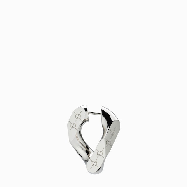 Gucci Signature engraved large earrings