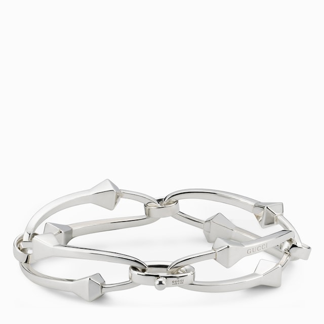 Chiodo chunky intertwined bracelet in 925 sterling silver