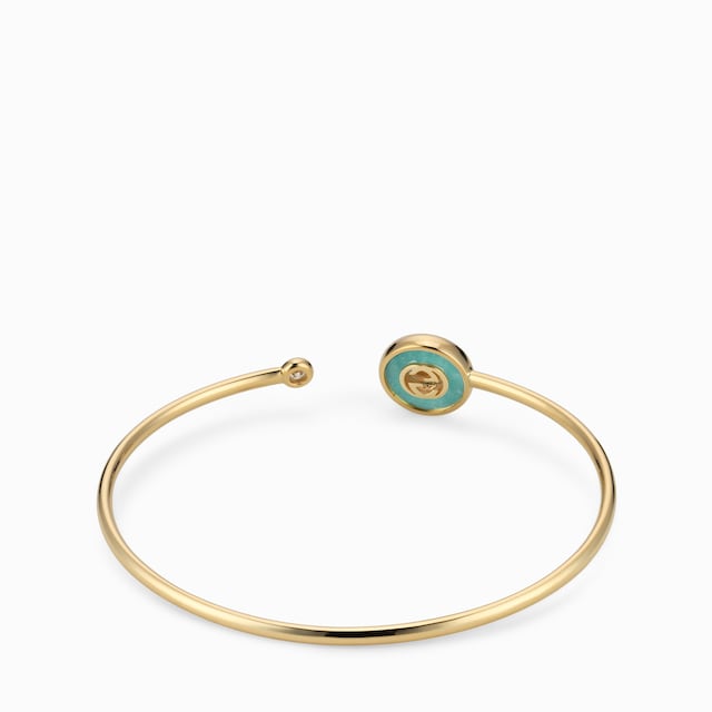 Gucci Interlocking 18k bangle bracelet