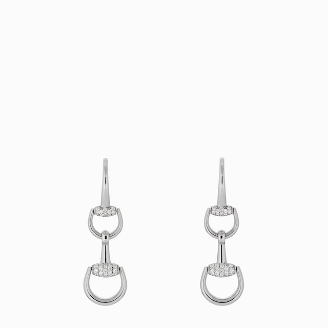 【GUCCI】〔ホースビット〕18K ダイヤモンド ピアス ホースビット〕18K ダイヤモンド ピアス18K ピンクゴールド
