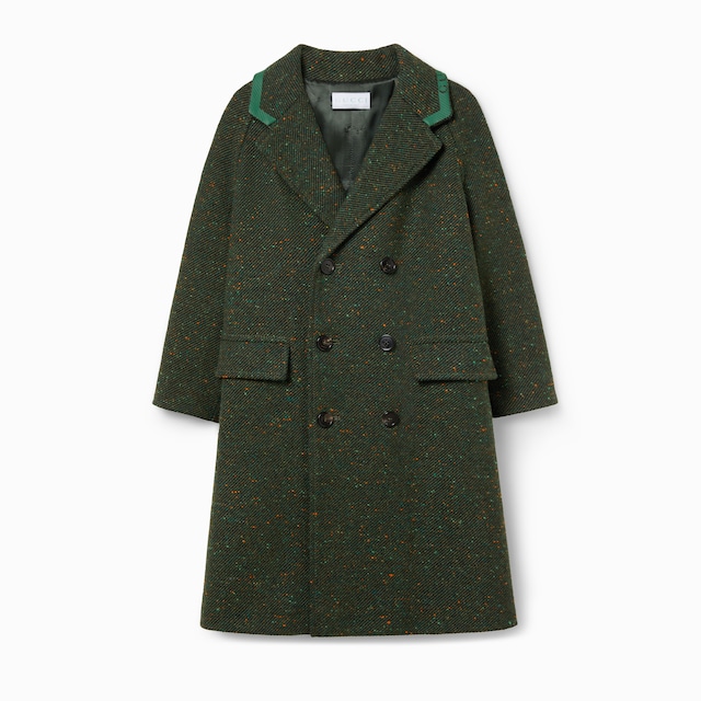 Children's wool tweed coat