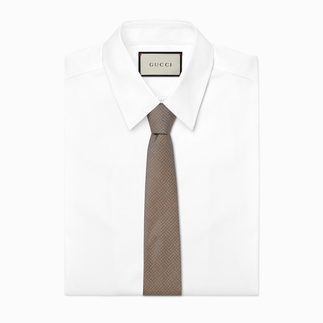 Gucci silk jacquard tie