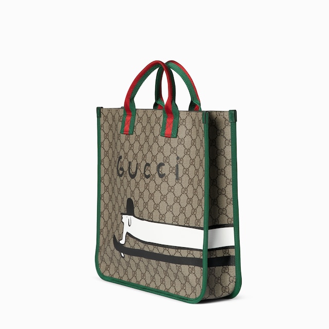 Children's printed GG tote bag