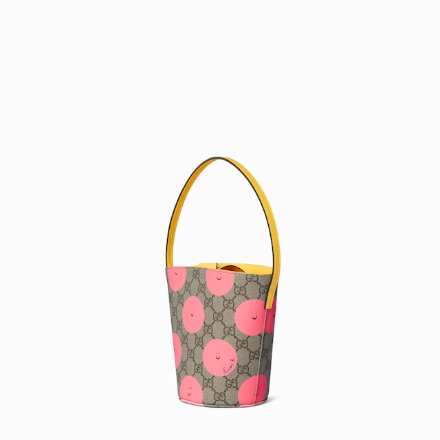 Children's printed GG bucket bag
