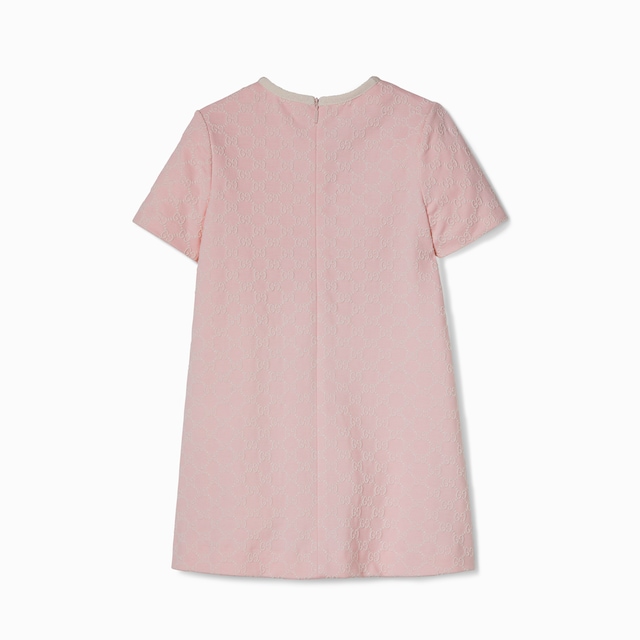 Children's embroidered cotton jersey dress