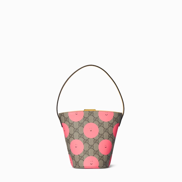 Children's printed GG bucket bag
