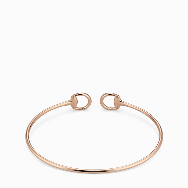 Horsebit 18k diamond cuff bracelet