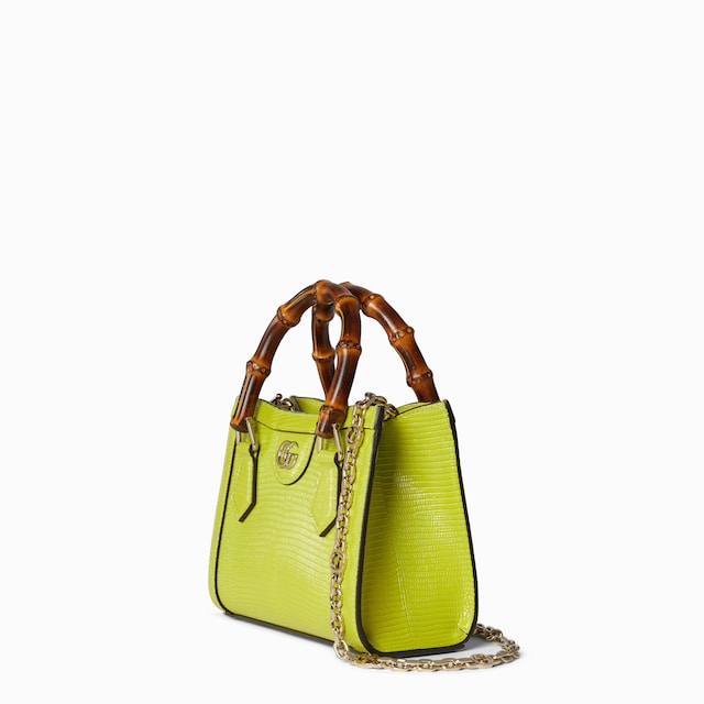 Gucci Diana lizard small tote bag