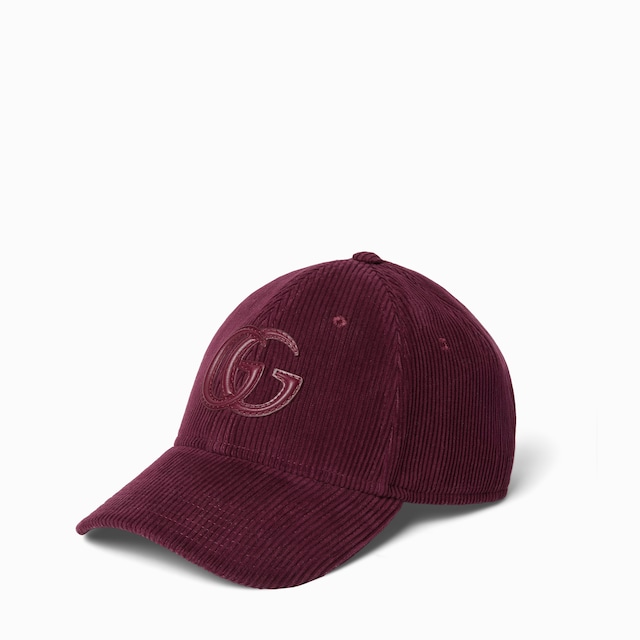 Baseballkappe aus Samt mit Stickerei