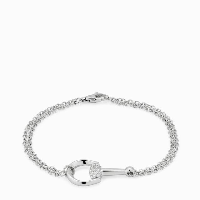 Bracelet Gucci Horsebit 18 carats avec diamants
