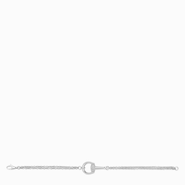 Bracelet Gucci Horsebit 18 carats avec diamants