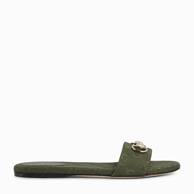 Women's slide sandal with Horsebit
