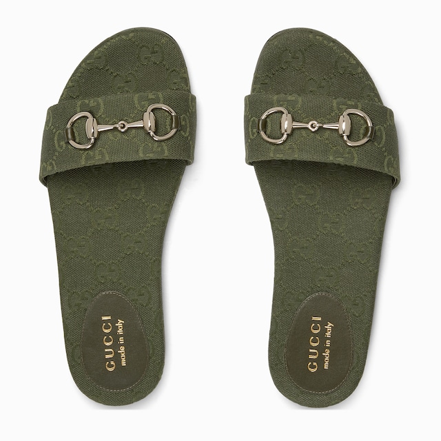 Women's slide sandal with Horsebit