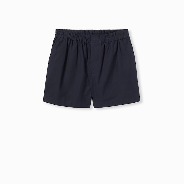 Short en coton Oxford avec broderie