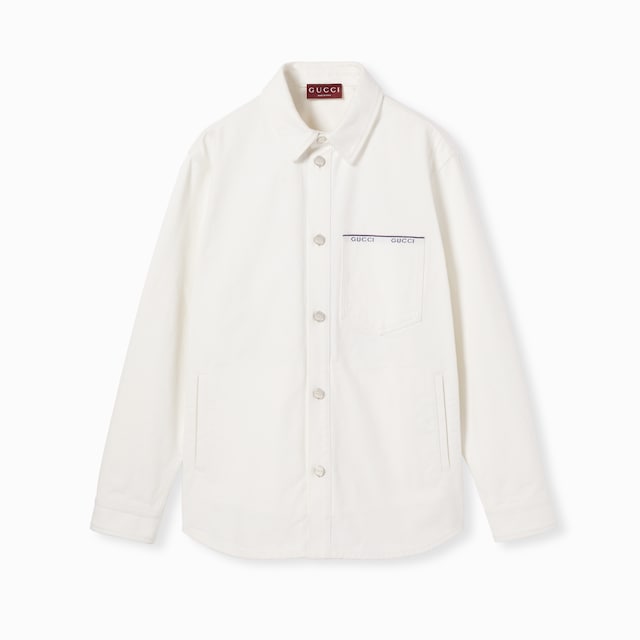 Cotton selvedge denim shirt