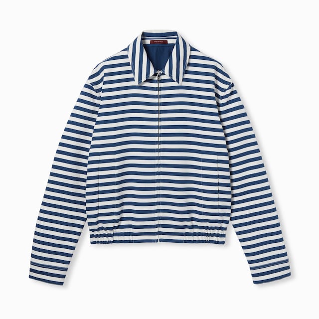 Veste zippée en jacquard de coton à imprimé GG