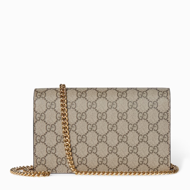 GG Marmont bi-color wallet on chain