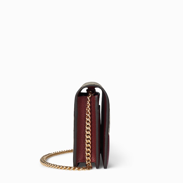 GG Marmont bi-color wallet on chain
