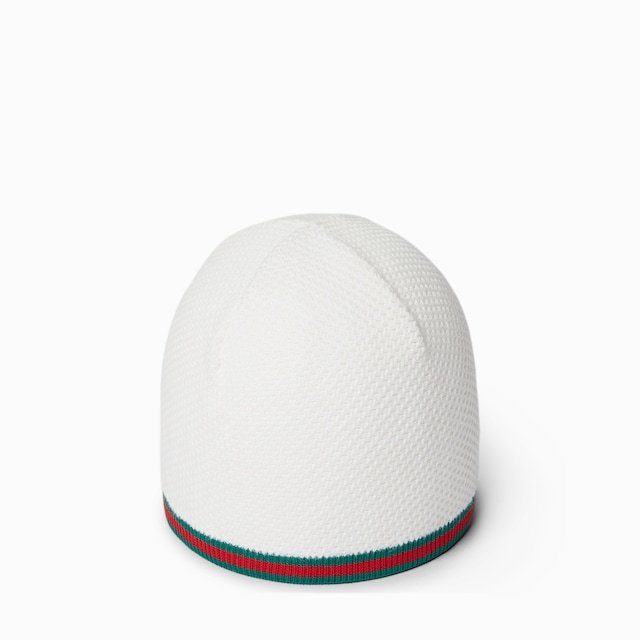 Gorro punto de algodón con tribanda Web bebé
