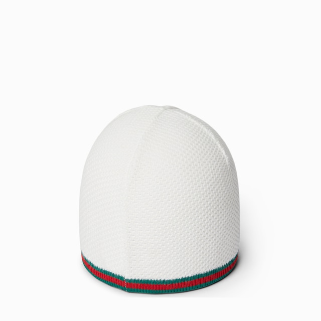 Gorro punto de algodón con tribanda Web bebé
