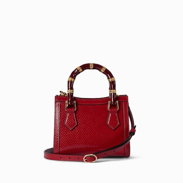 Gucci Diana python small tote bag