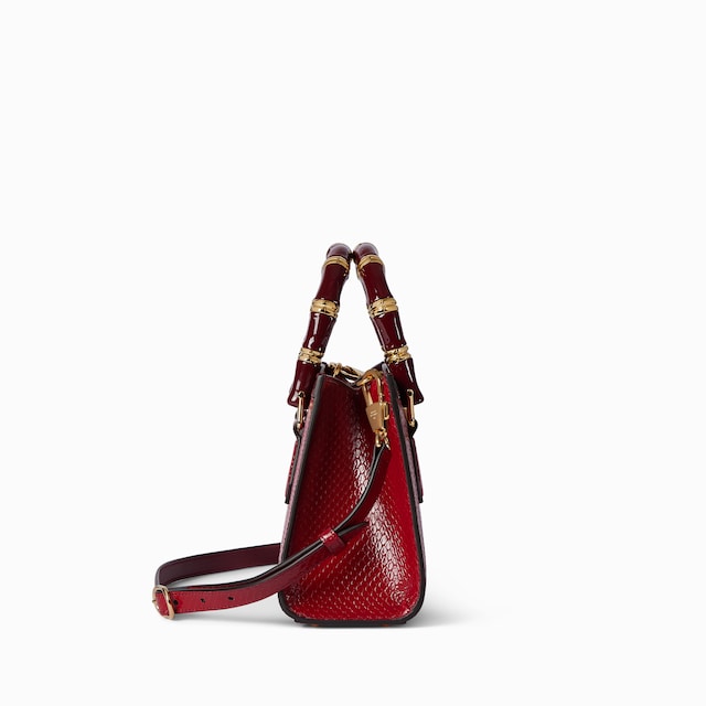 Gucci Diana python small tote bag