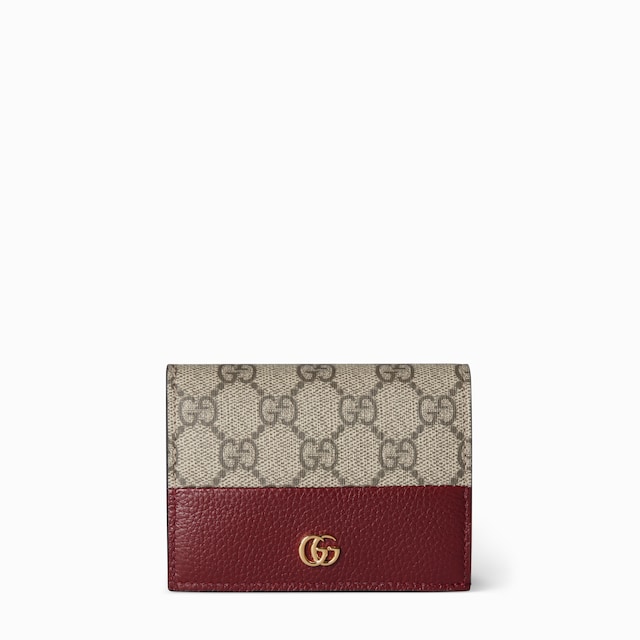 Bi-color GG Marmont small wallet