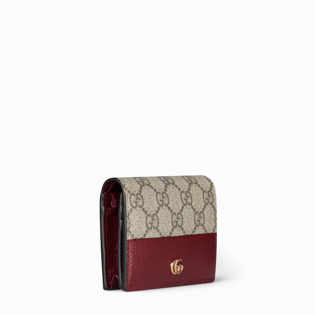 Bi-color GG Marmont small wallet