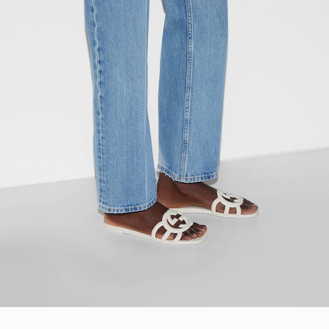 Women's Interlocking G slide sandal