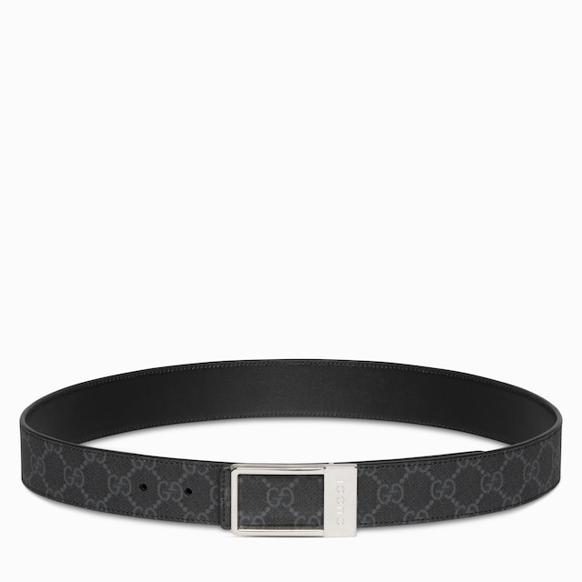 Reversible belt with rectangular buckle