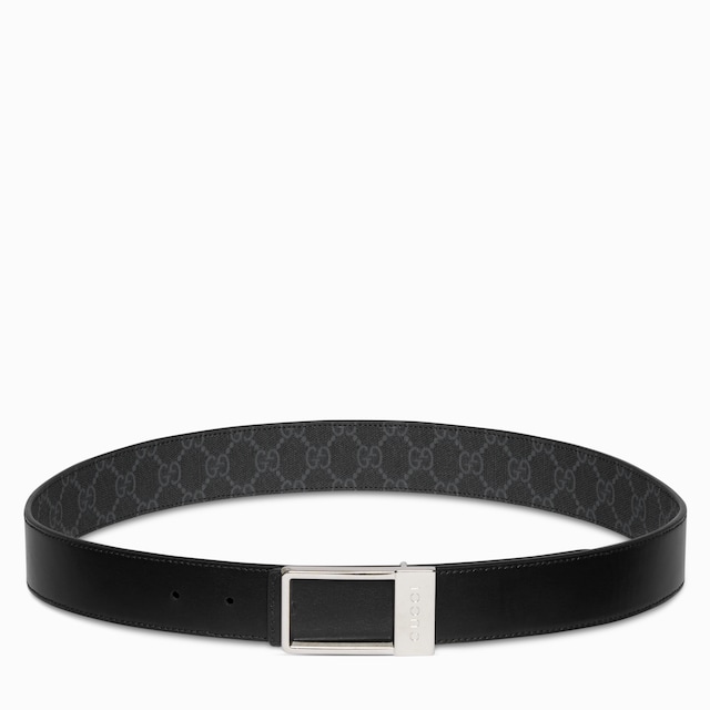 Reversible belt with rectangular buckle