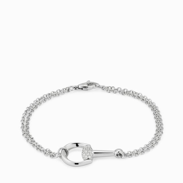 グッチ インターロッキング〕18K チェーン ブレスレット18K